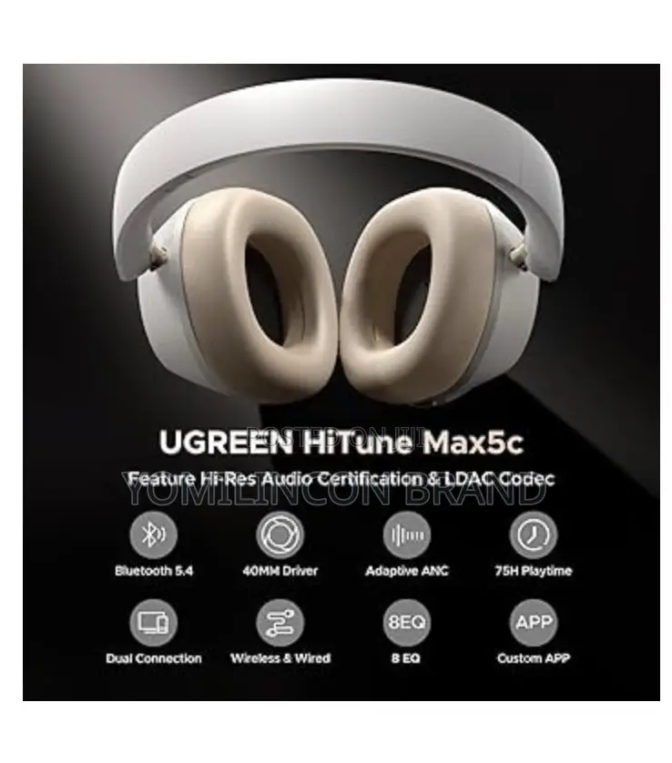 Ugreen Hitune Max 5c Wireless Headphones Hybrid Anc Bluetooth