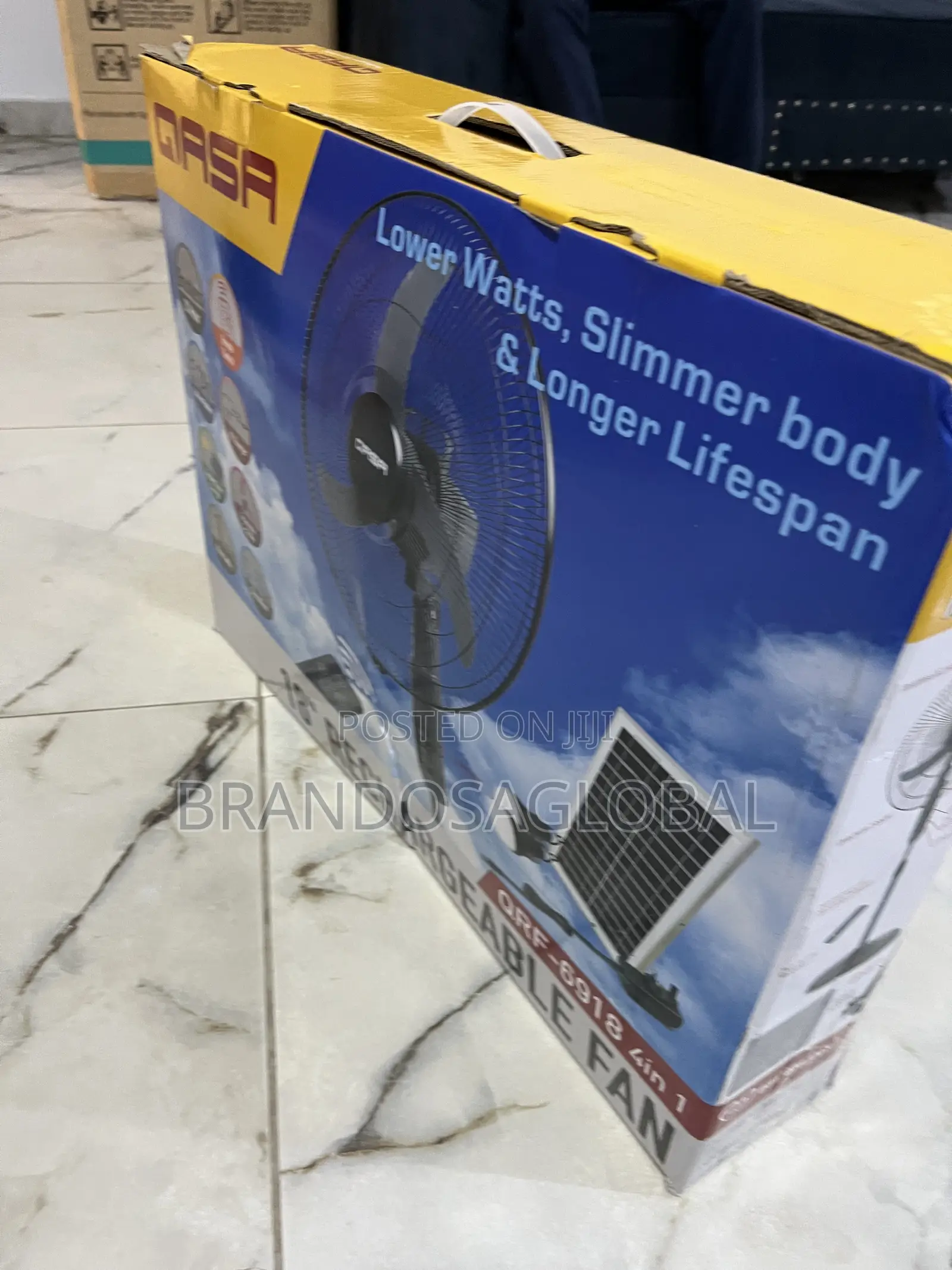 Qasa 18" Rechargeable Fan QRF-6918 – Efficient Cooling