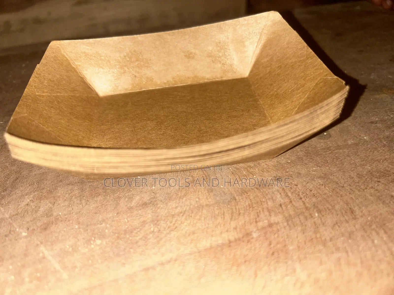 Kraft Paper Food Trays or Plates / Boat Tray Container Food Packaging