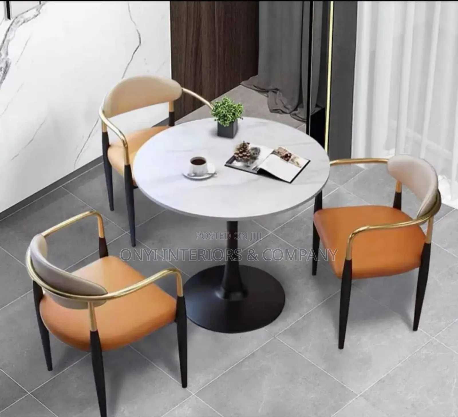 3 Seater Quality Dining Table and Chair for Restaurant and Home Use