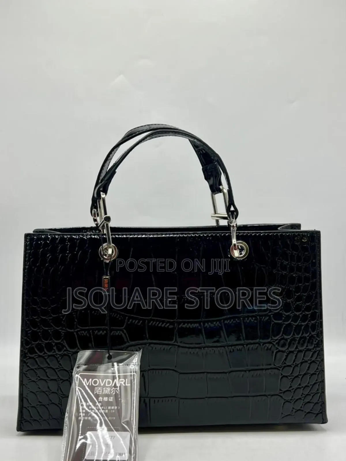 Croc-Embossed Medium Handbags Are Available in 3 Colours