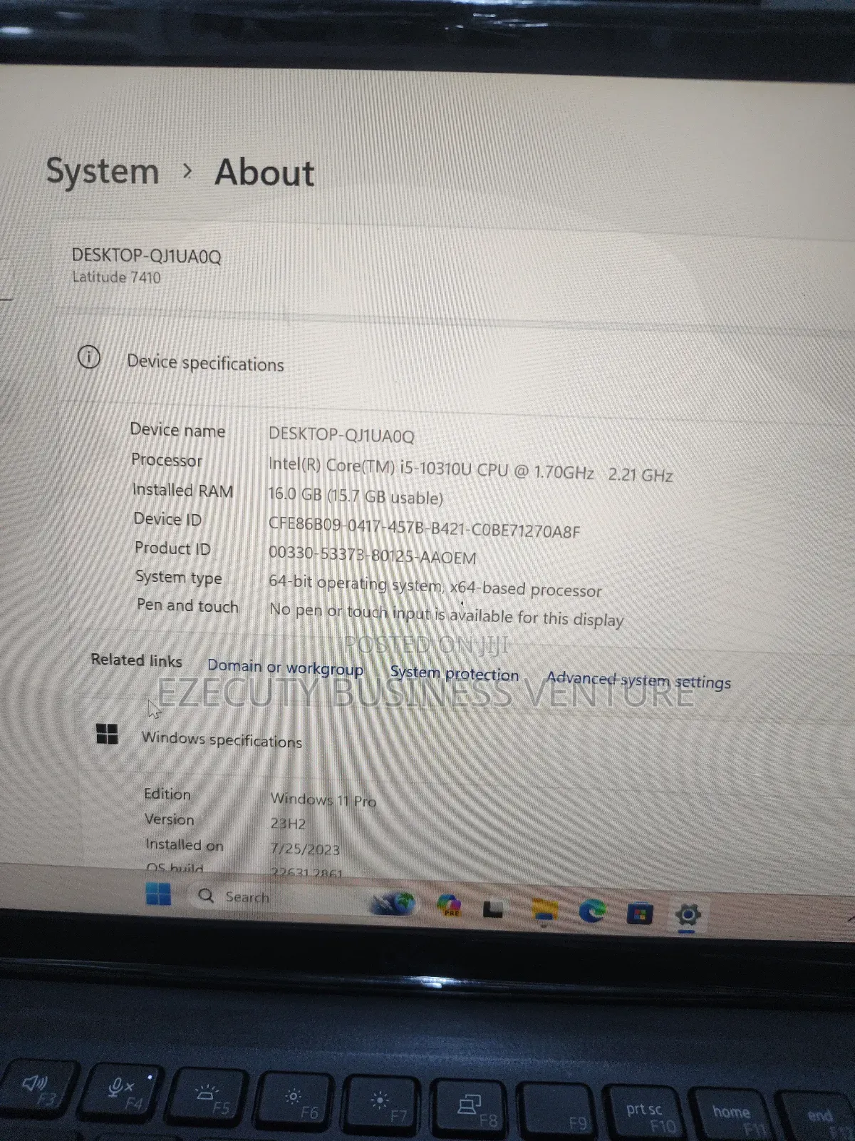 Laptop Dell Latitude 7410 16GB Intel Core i5 SSD 256GB