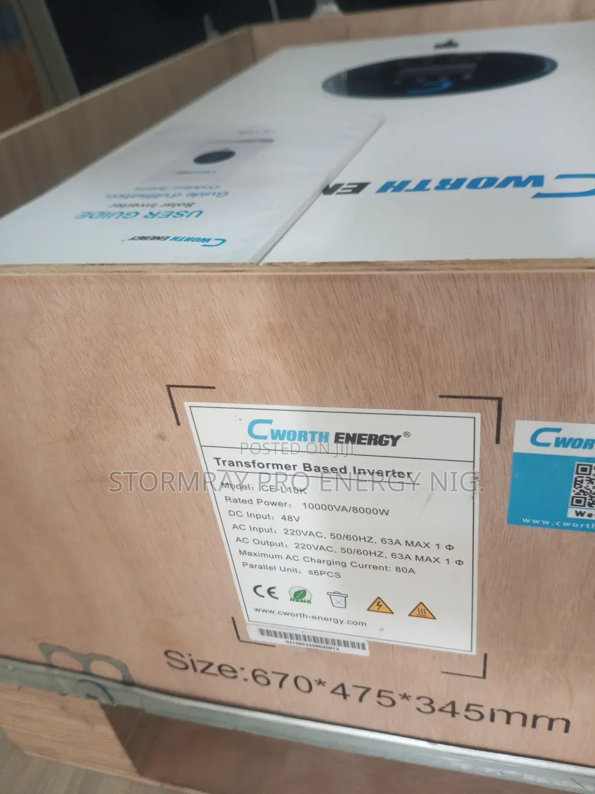 10kva Cworth Non Hybrid Transformer Based Inverter