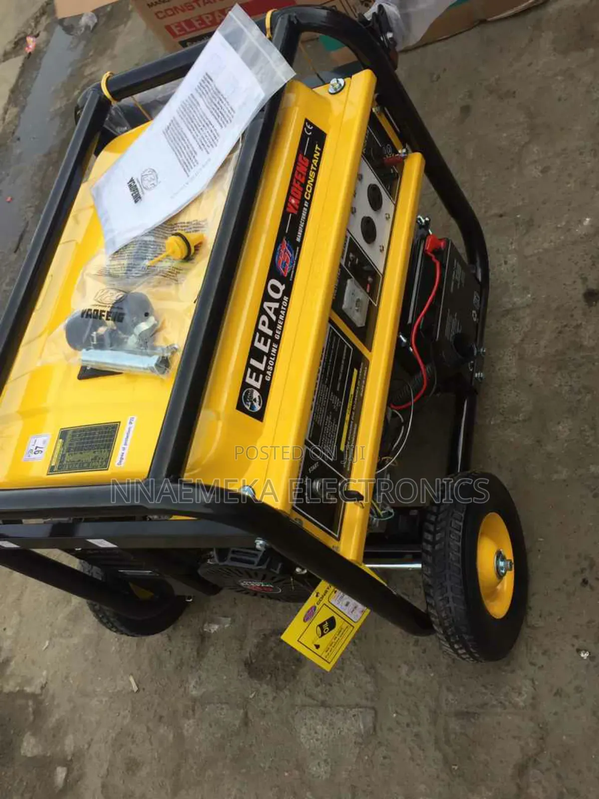 Elepaq 6800e2 4.5 Kva Key Start With Movable Tyres