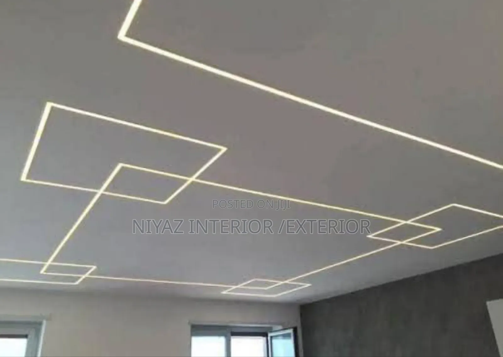 Pop Plaster Board With Profile Light Space
