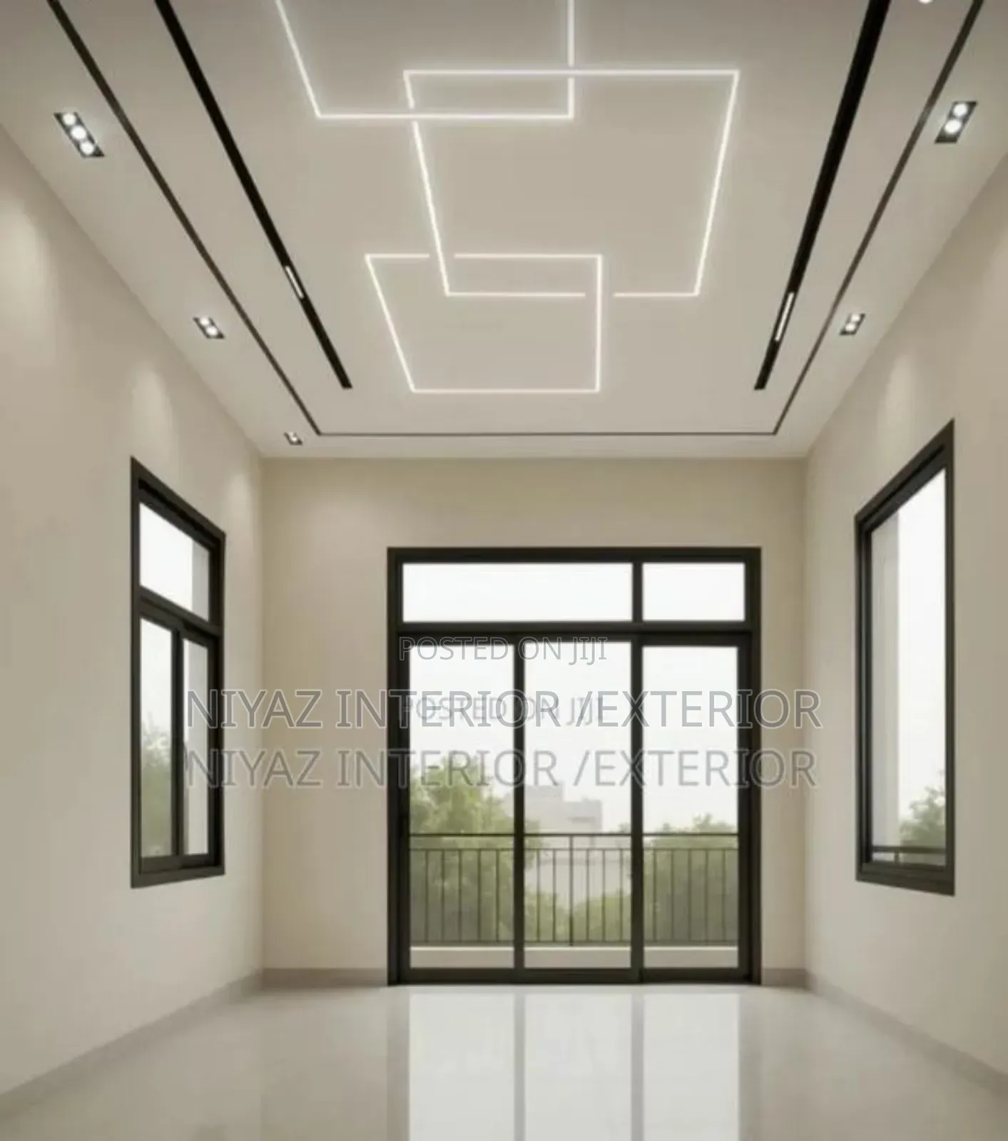 Pop Plaster Board With Profile Light Space