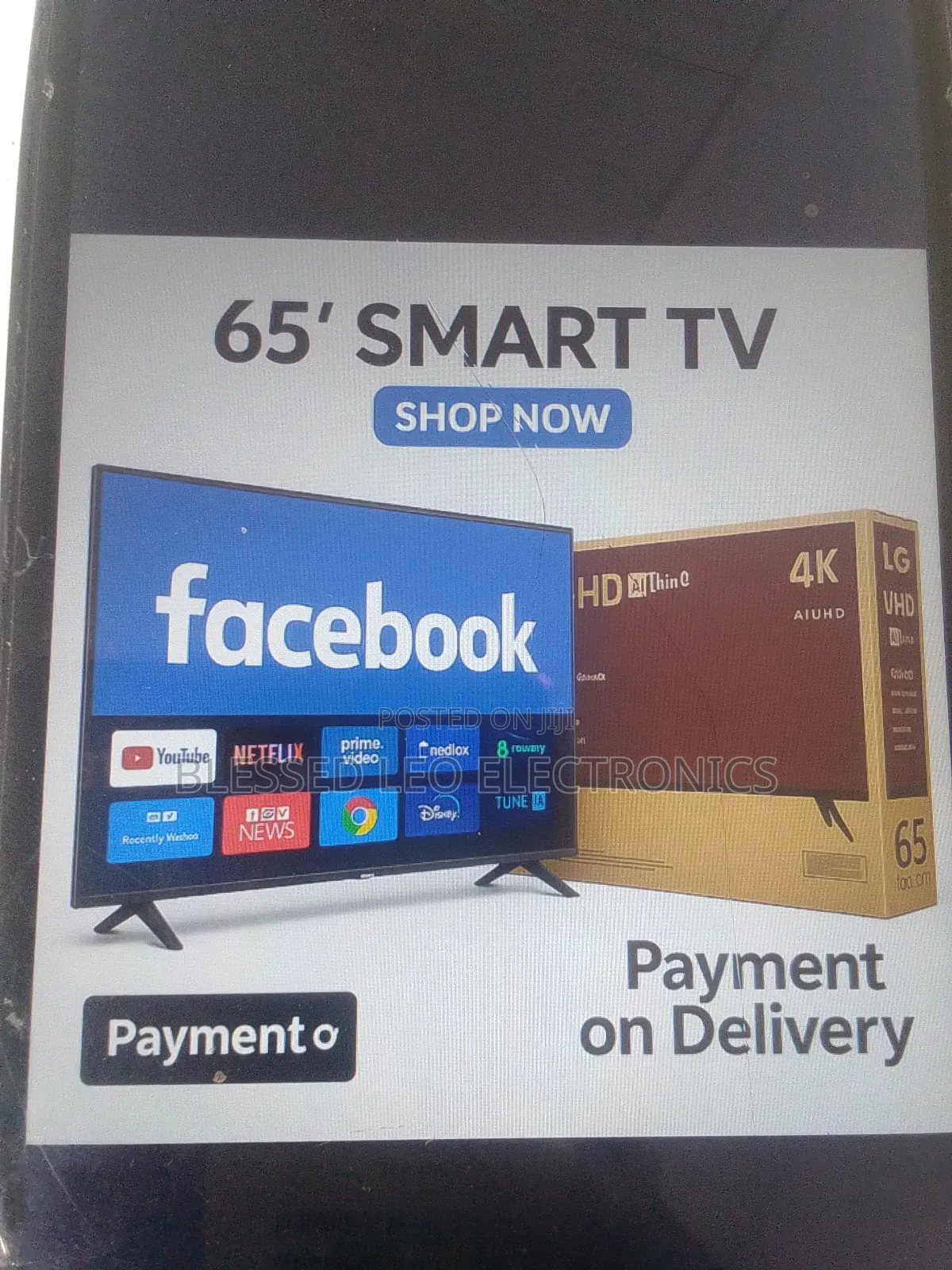 65 Inches With Great and Improved Gb Include Inbuild Airplay Enabled