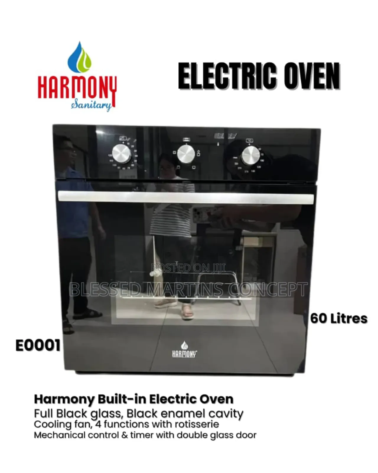 60 Litres Built-in Harmony Electric Oven