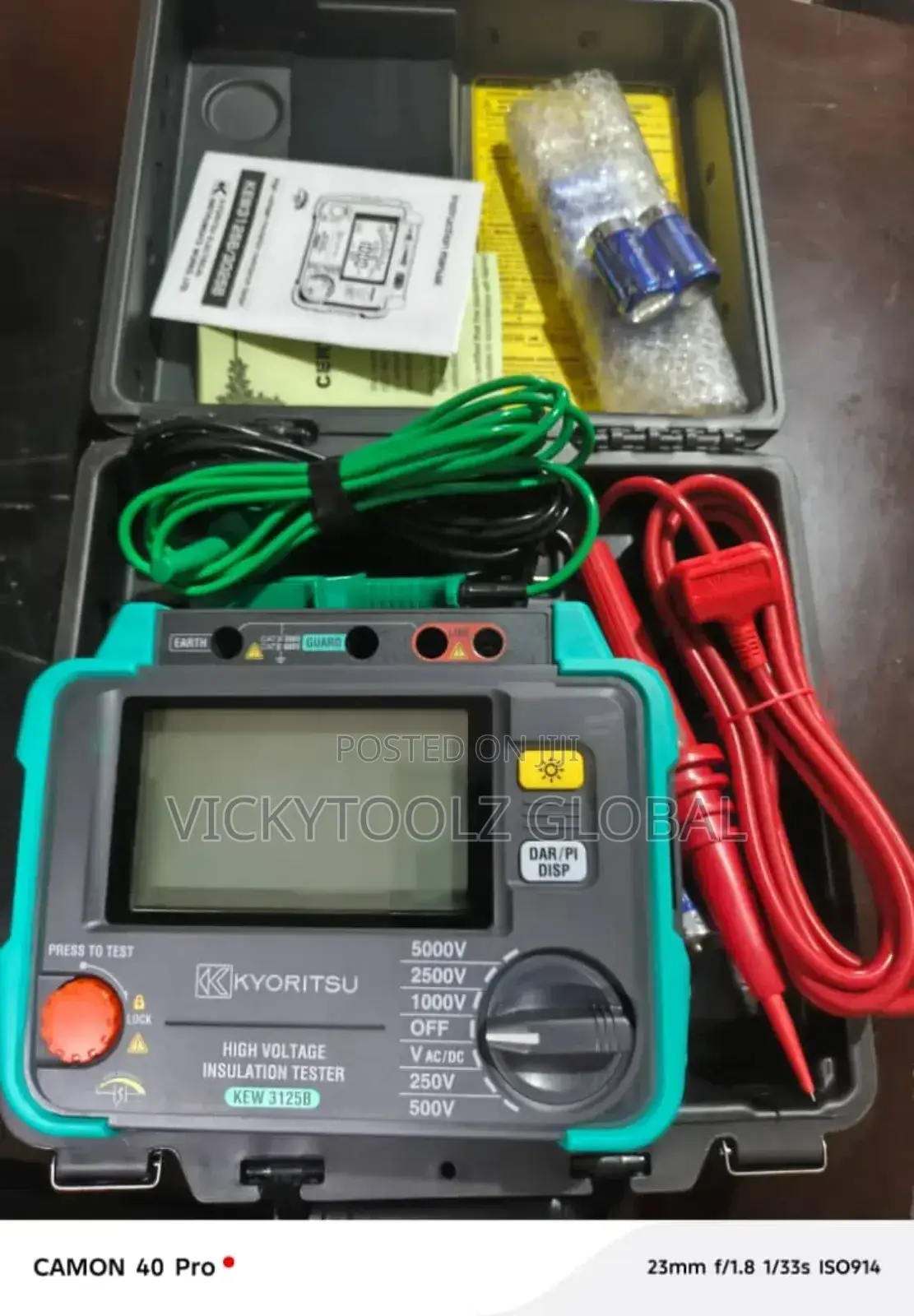 High Voltage Insulation Tester Kew 3125b 5kv