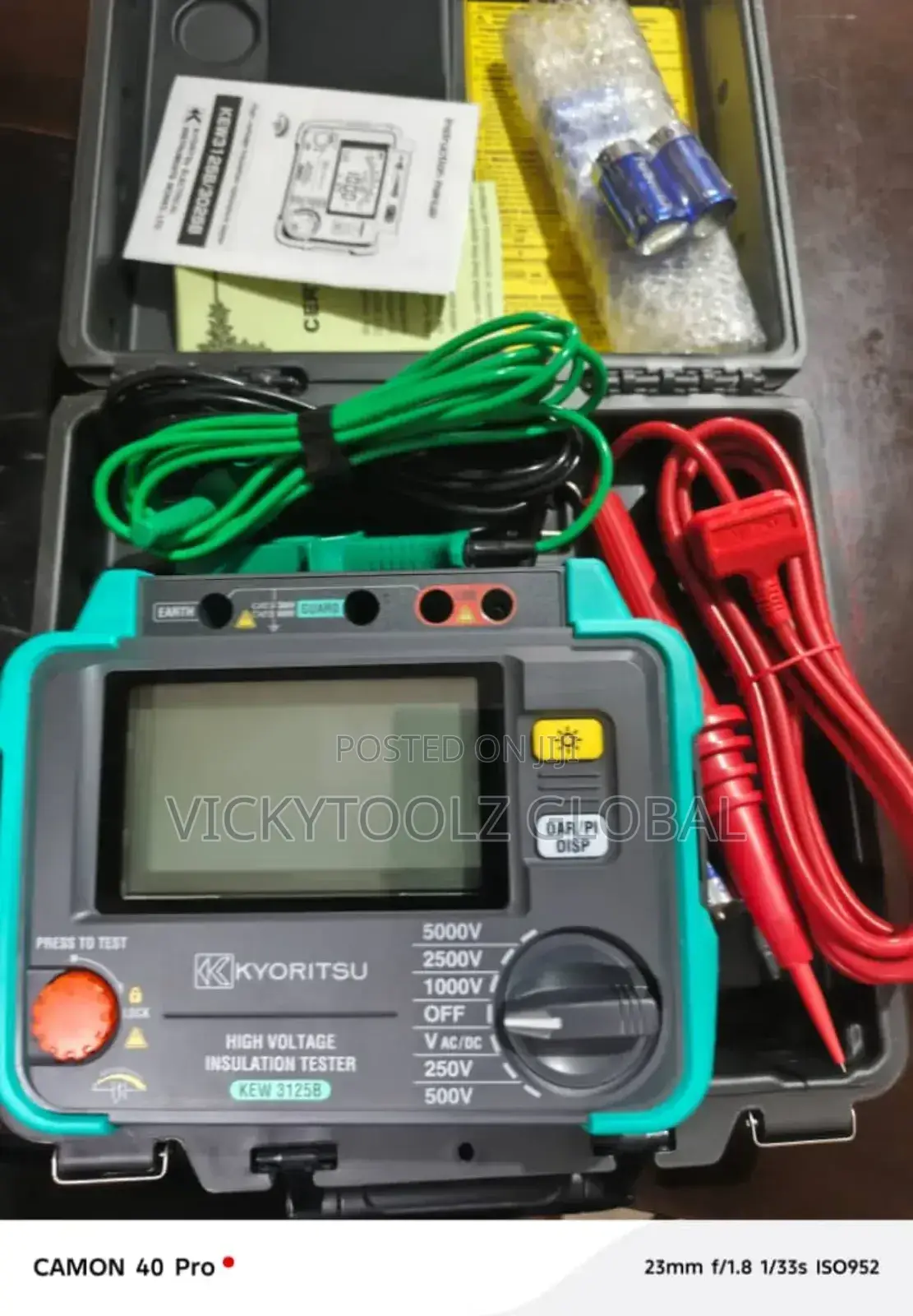 High Voltage Insulation Tester Kew 3125b 5kv