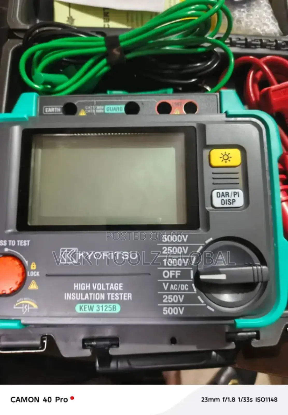 High Voltage Insulation Tester Kew 3125b 5kv