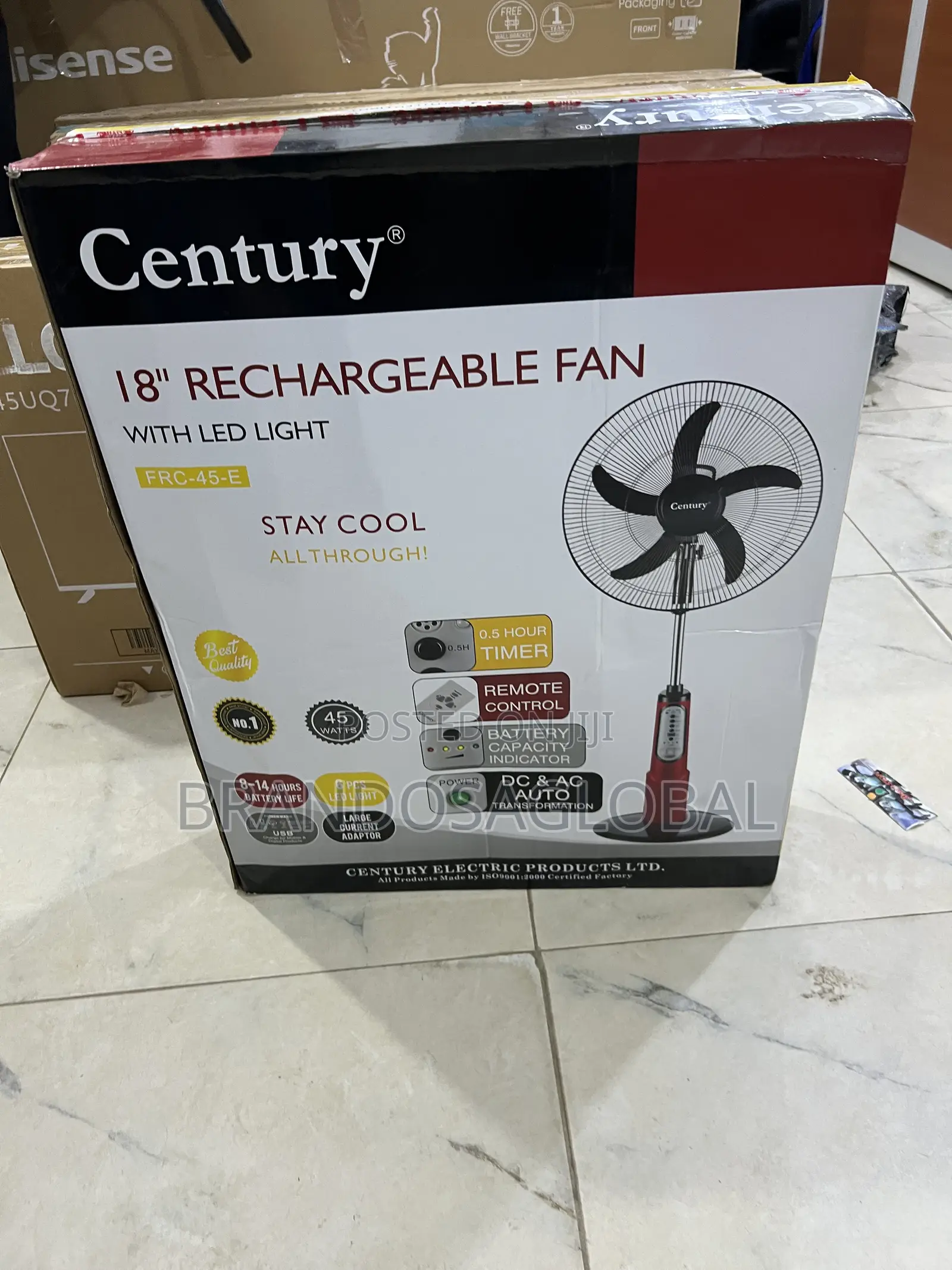 Century 18 Inches FRC-45-D Standing Fan With Remote Control