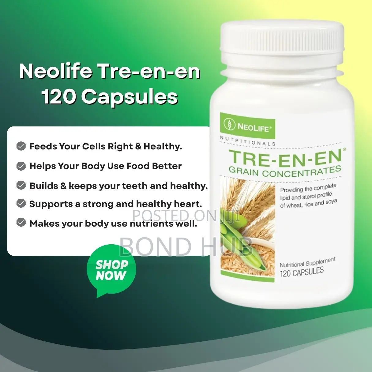Tre en en 120 Capsules Treenen Grain Concentrates for Cell Nutrition