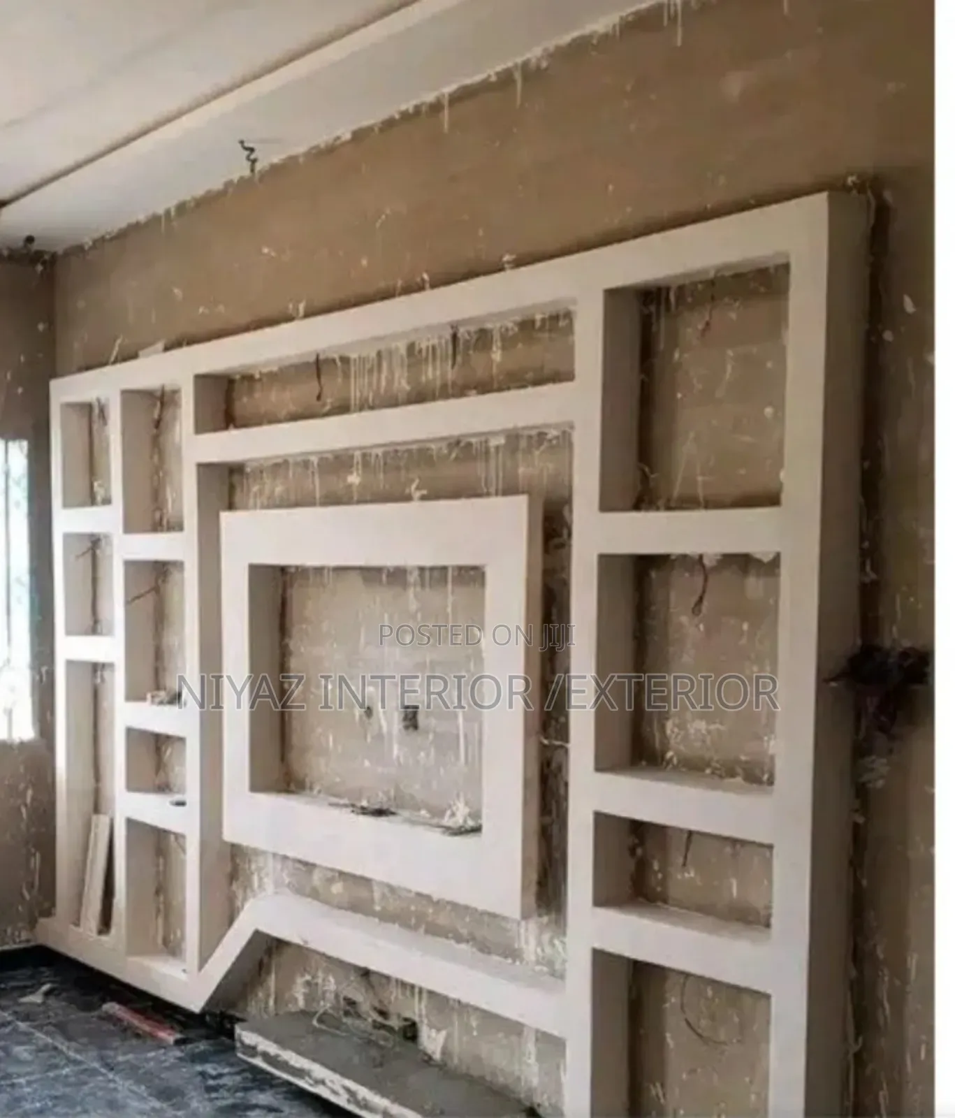 Pop Plasterboard Tv Shelve