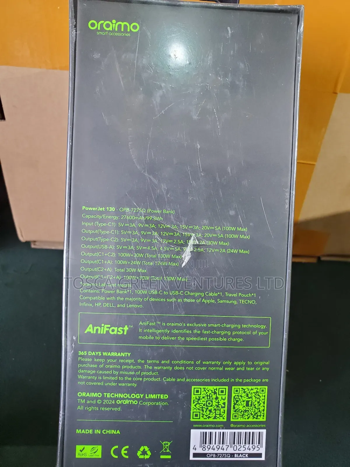 Oraimo Powerjet 130w