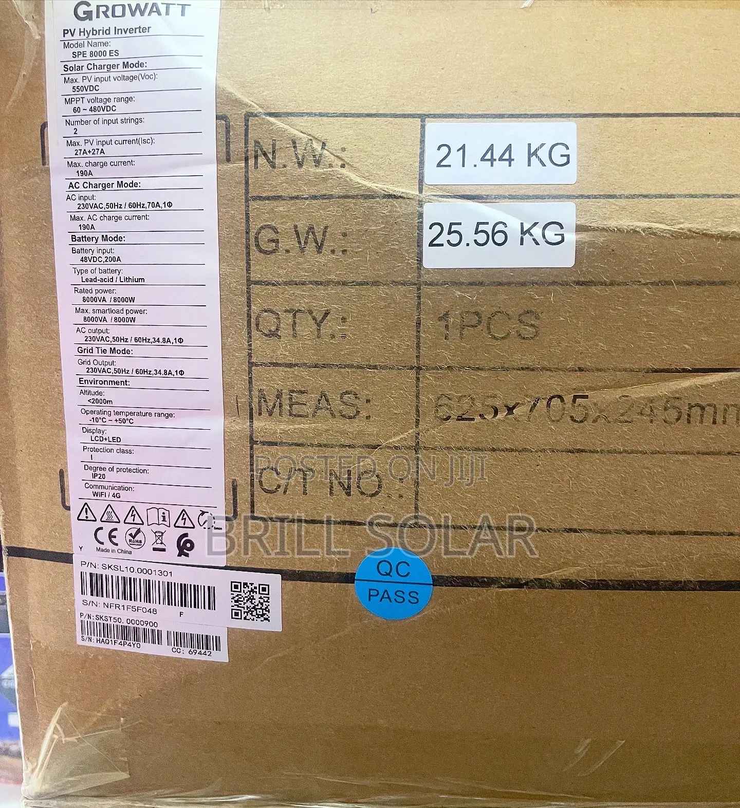 8kw-48v Growatt Pure Sine Wave Hybrid Inverter - Spe 8000 Es