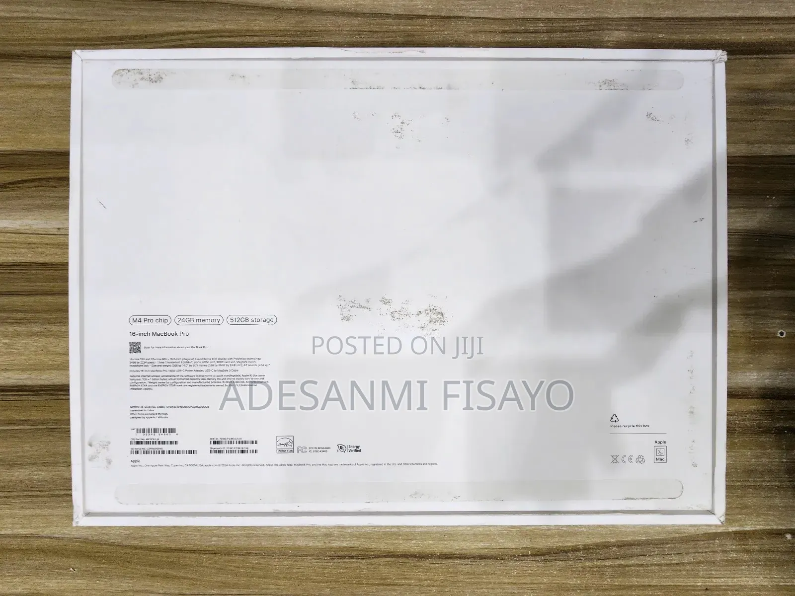 Laptop Apple MacBook Pro 2024 M4 Pro 24GB Apple M4 Pro SSD 512GB