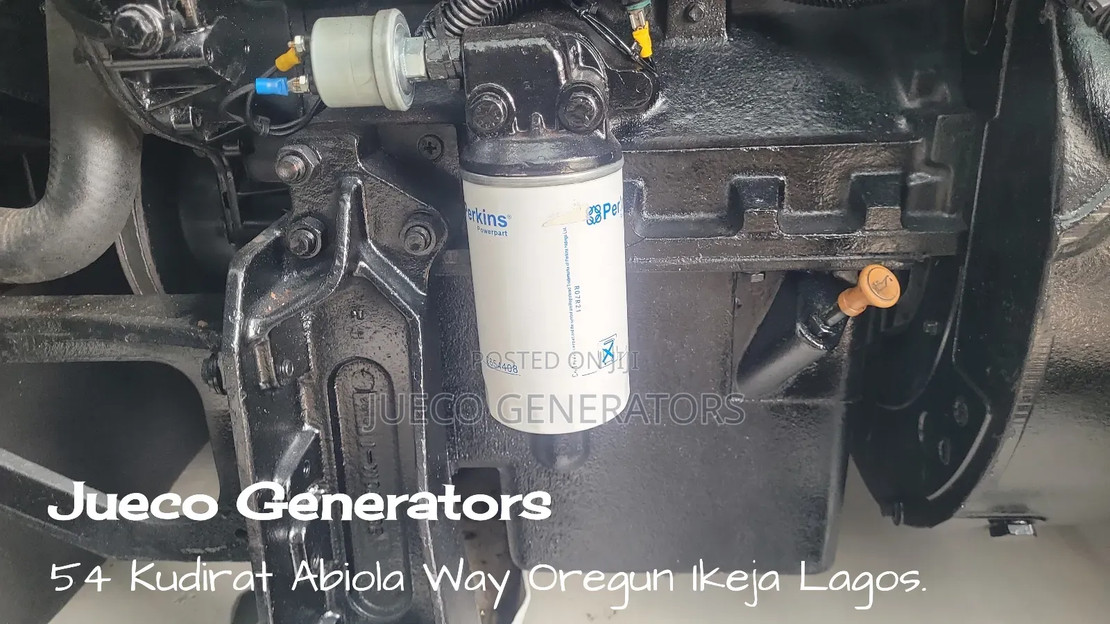27kva Old Model Perkins Soundproof Generator for Sale.