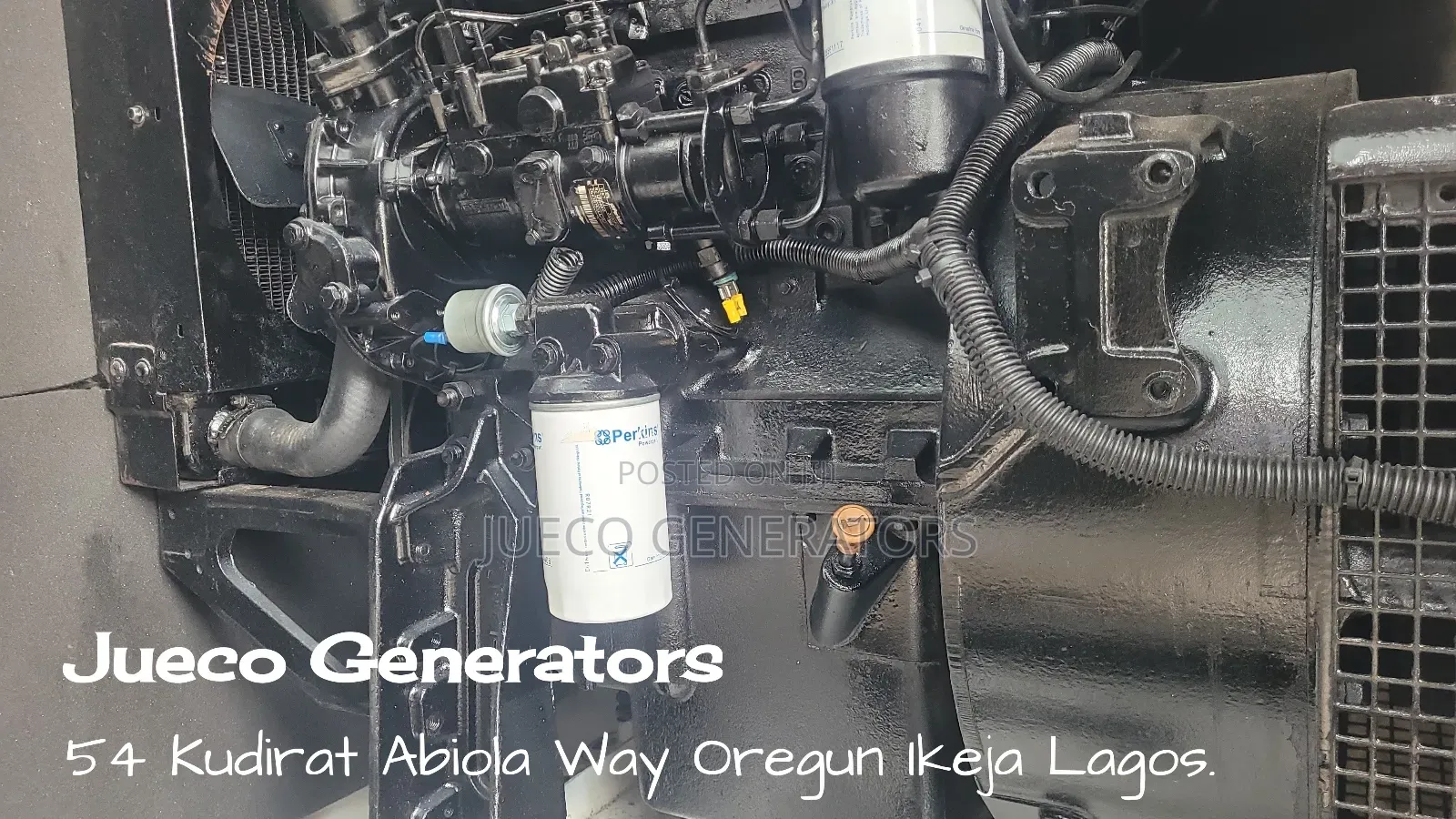27kva Old Model Perkins Soundproof Generator for Sale.