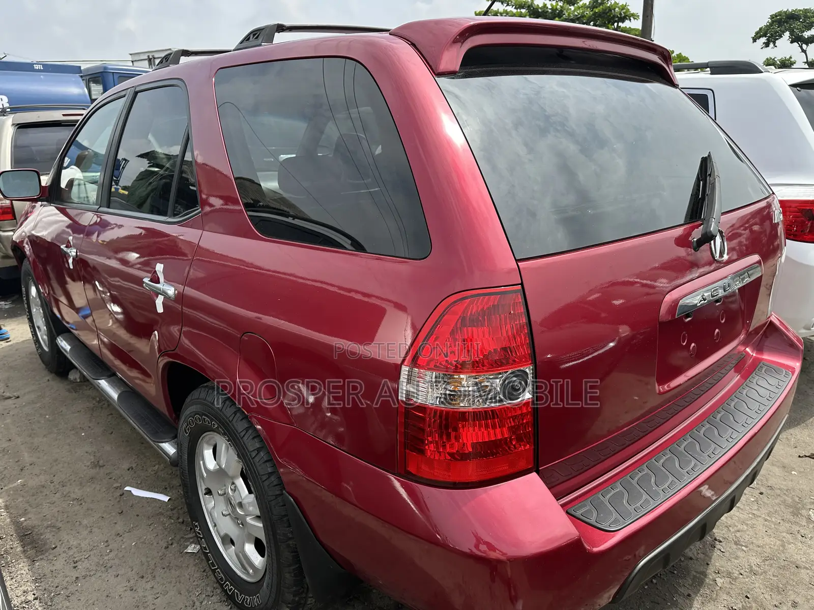 Acura MDX Premium 4dr SUV AWD (3.5L 6cyl 5A) 2005 Red