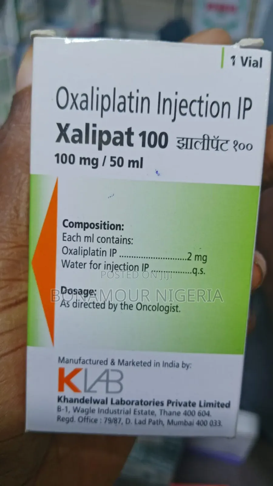 Oxaliplatin Injection 100mg/50ml