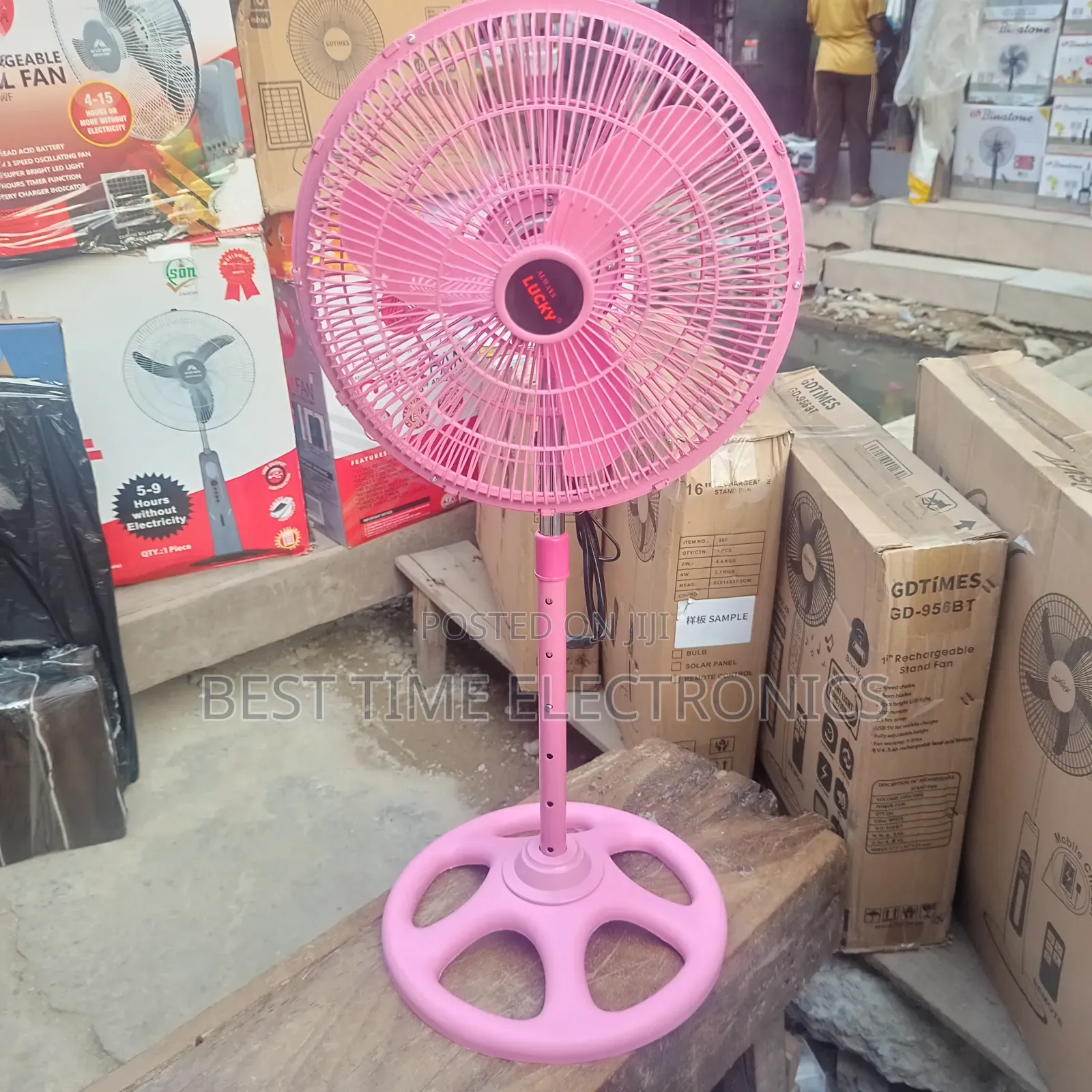 12" Always Lucky Electric Stand Fan