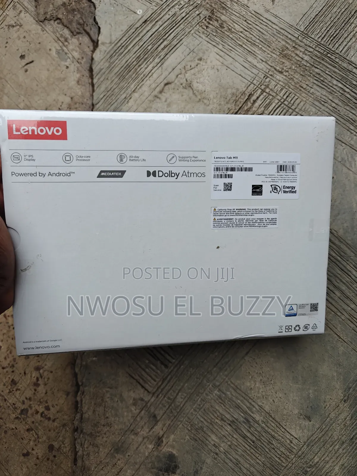 New Lenovo Tab M11 128 GB Gray