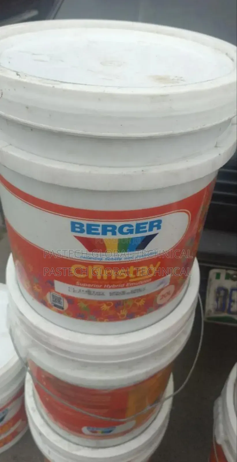 //Berger Clinstay Superior Hybrid Emulsion; Dove Grey 20ltr