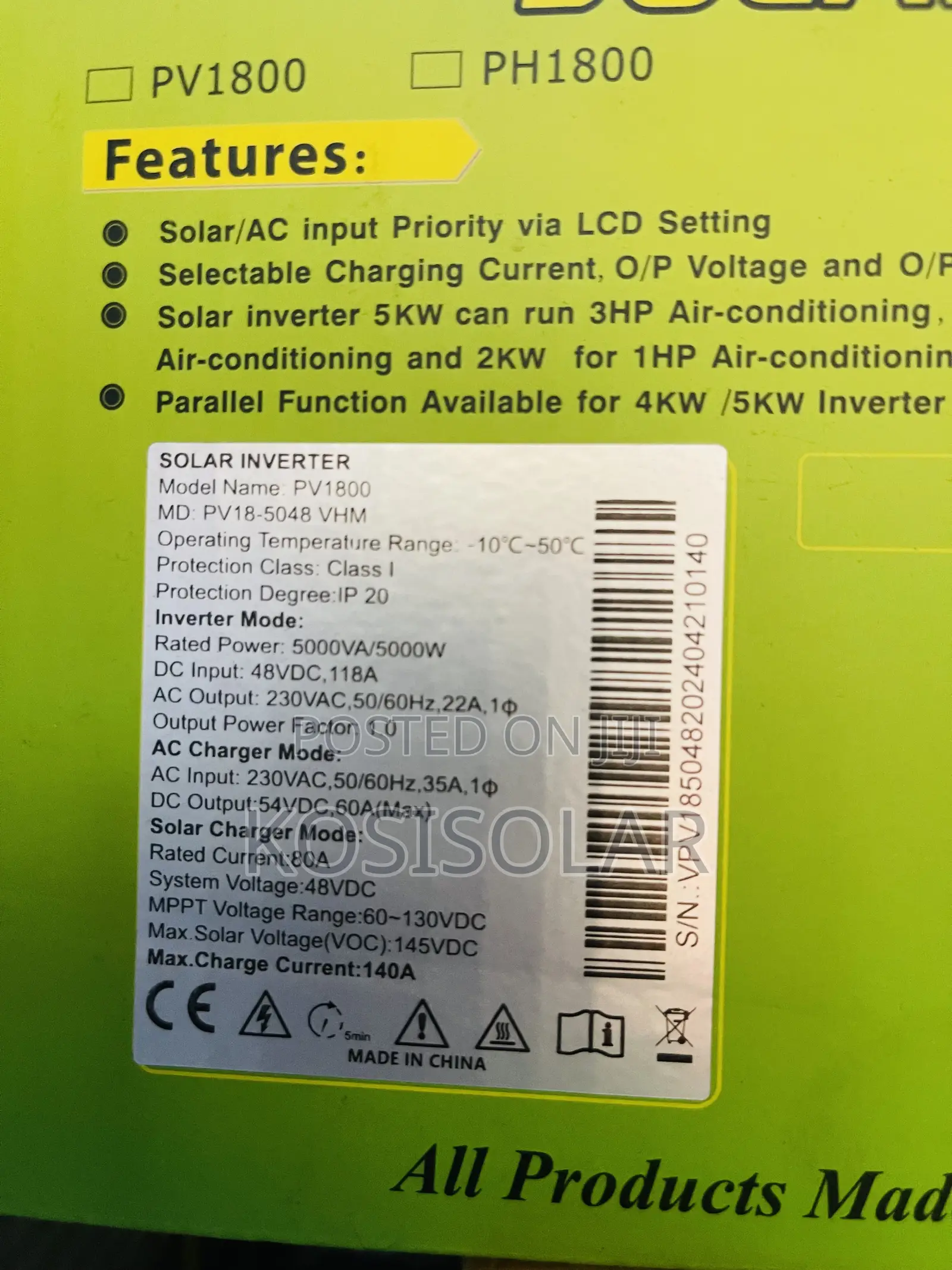 5kva 48v Must Pure Sine Wave Shybrid Inverter