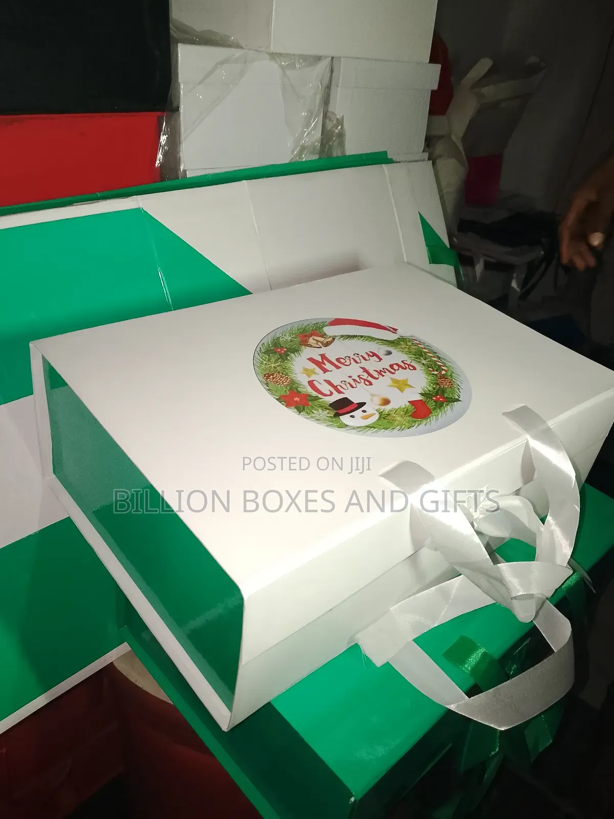 Green Xmas Gift Box