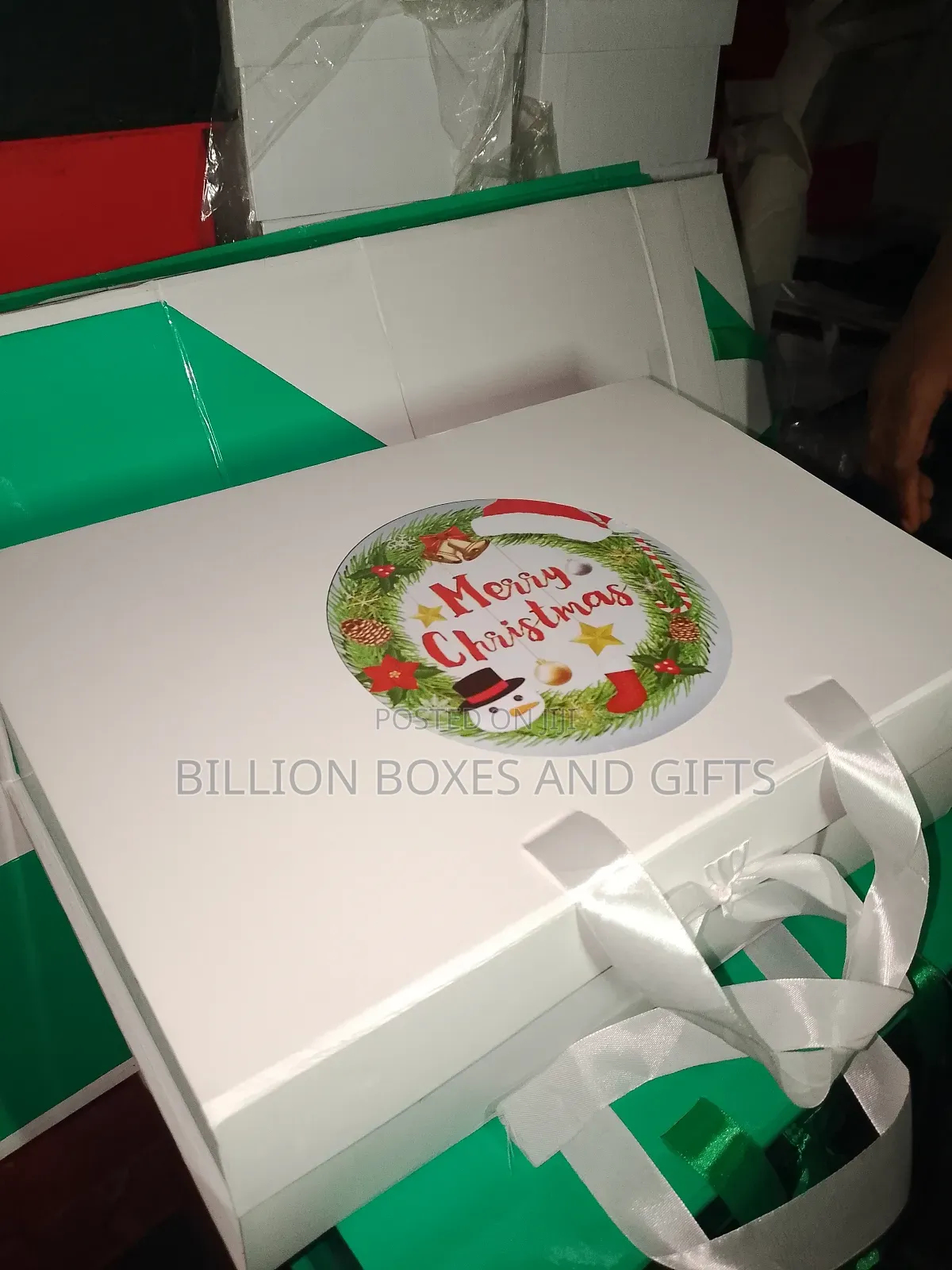 Green Xmas Gift Box