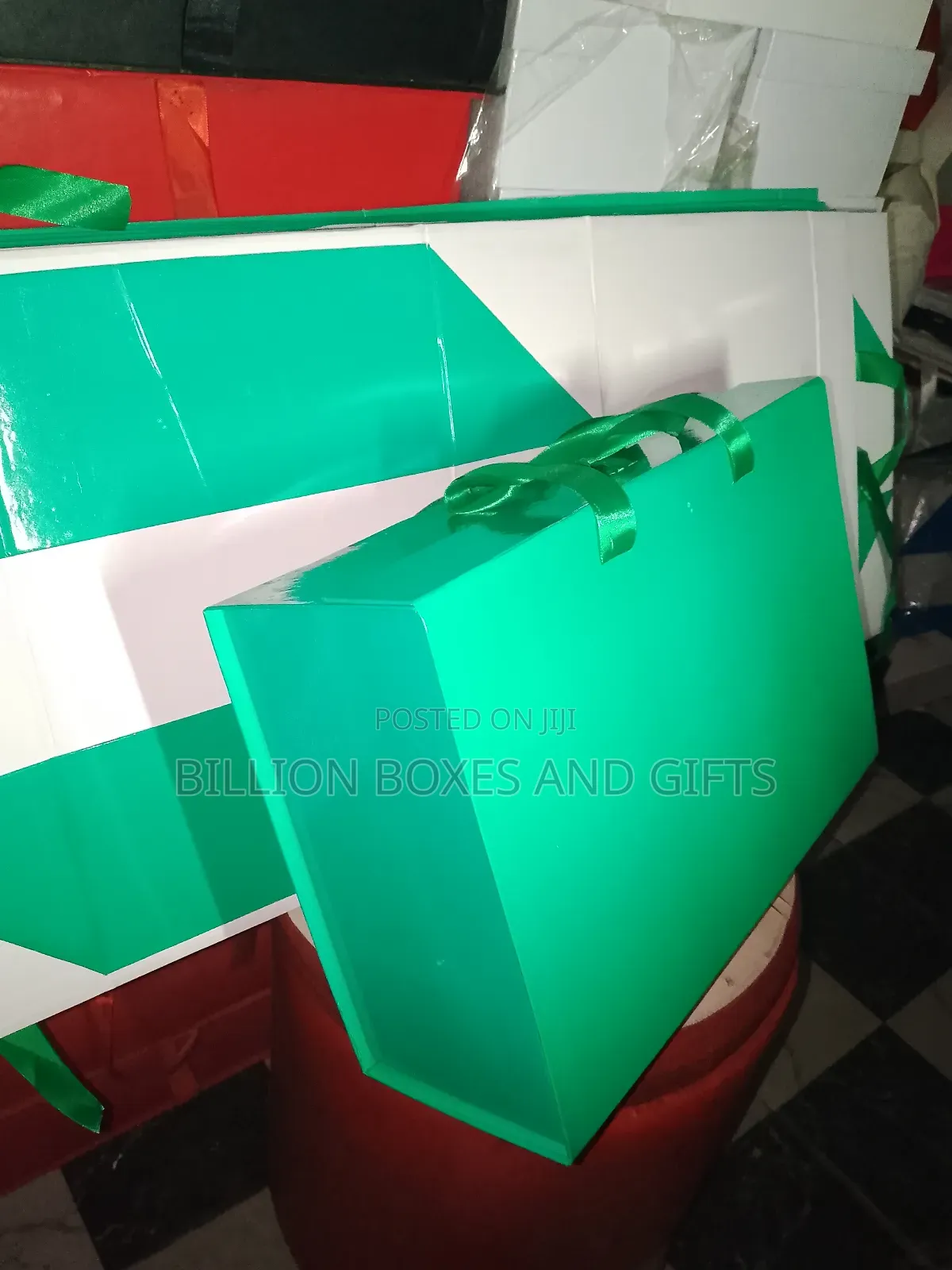 Beautiful Green Christmas Gift Box