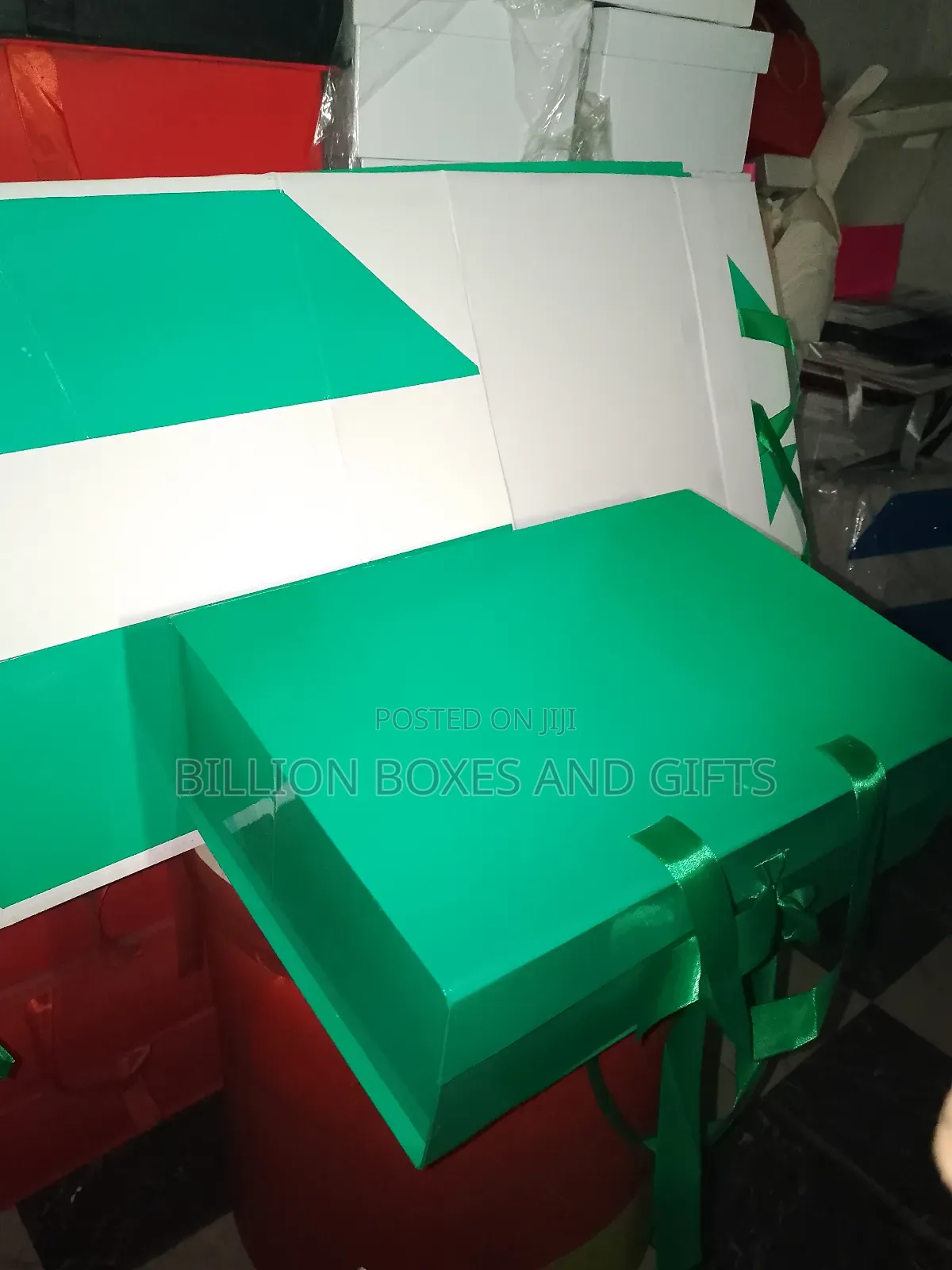 Beautiful Green Christmas Gift Box