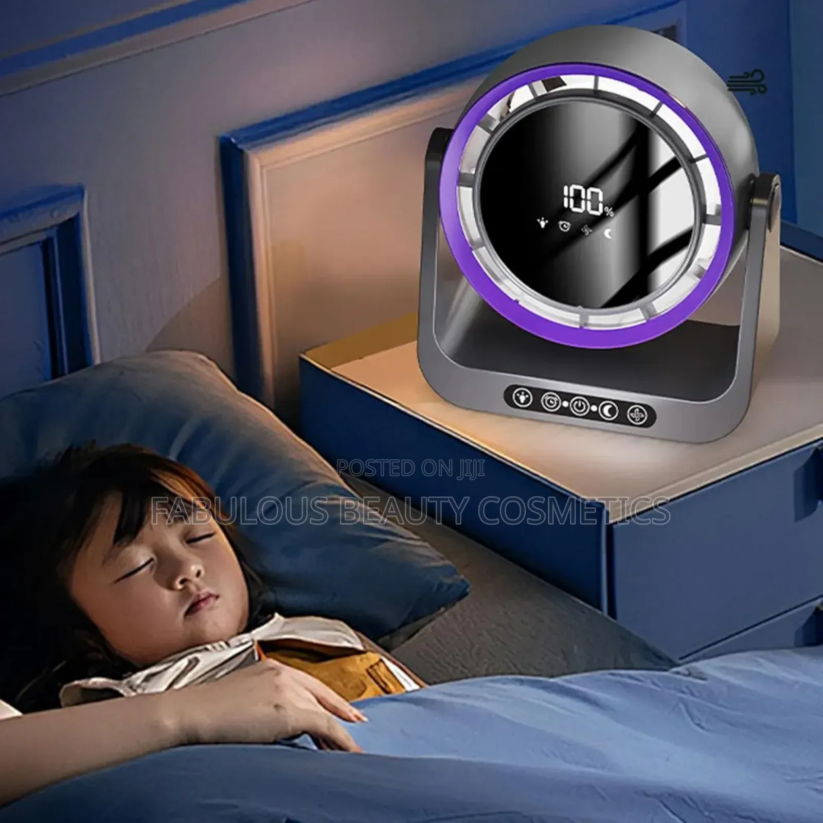 Bladeless Desk Fan, Quiet Digital Display