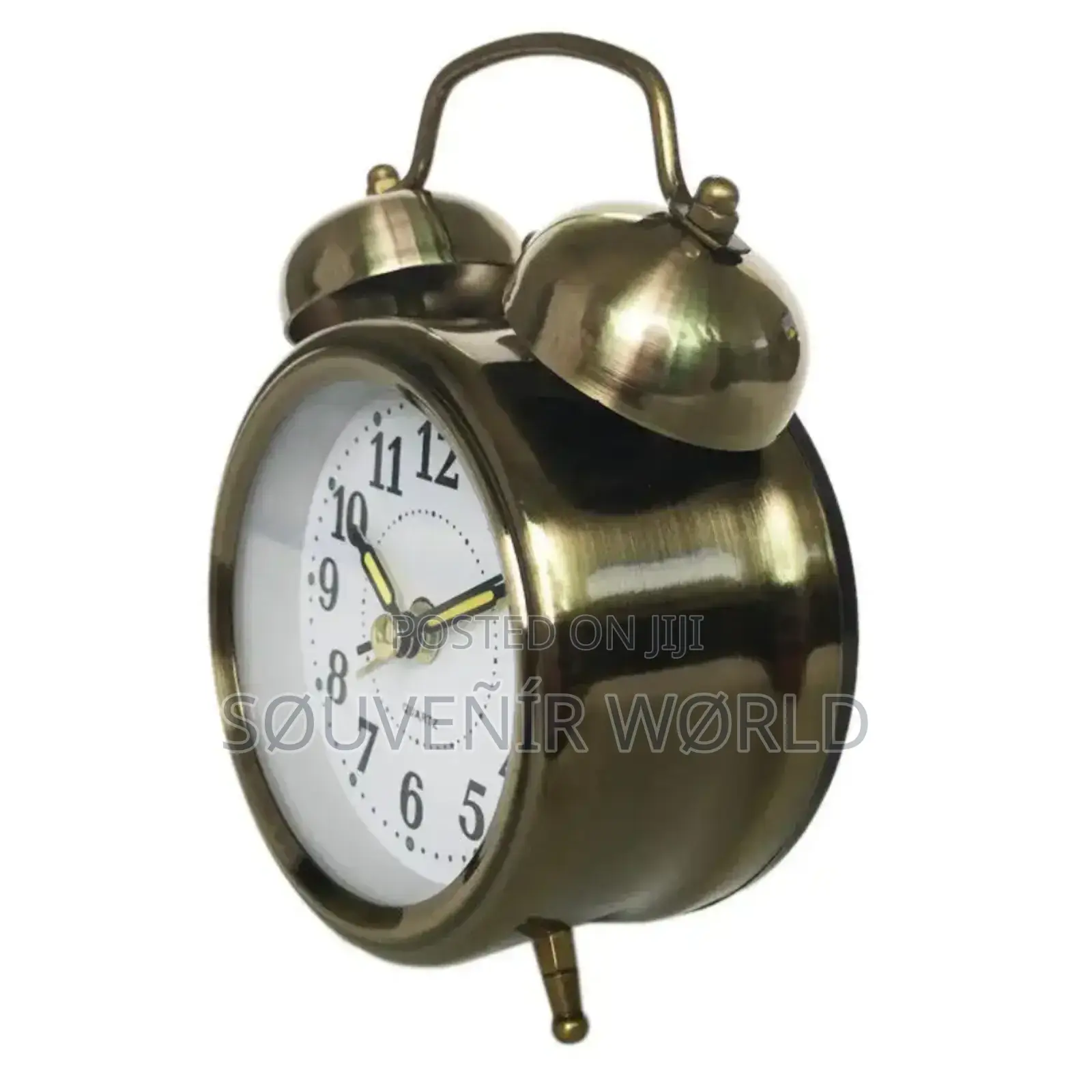 Alarm Clock With Night Led Display Colour: Gold