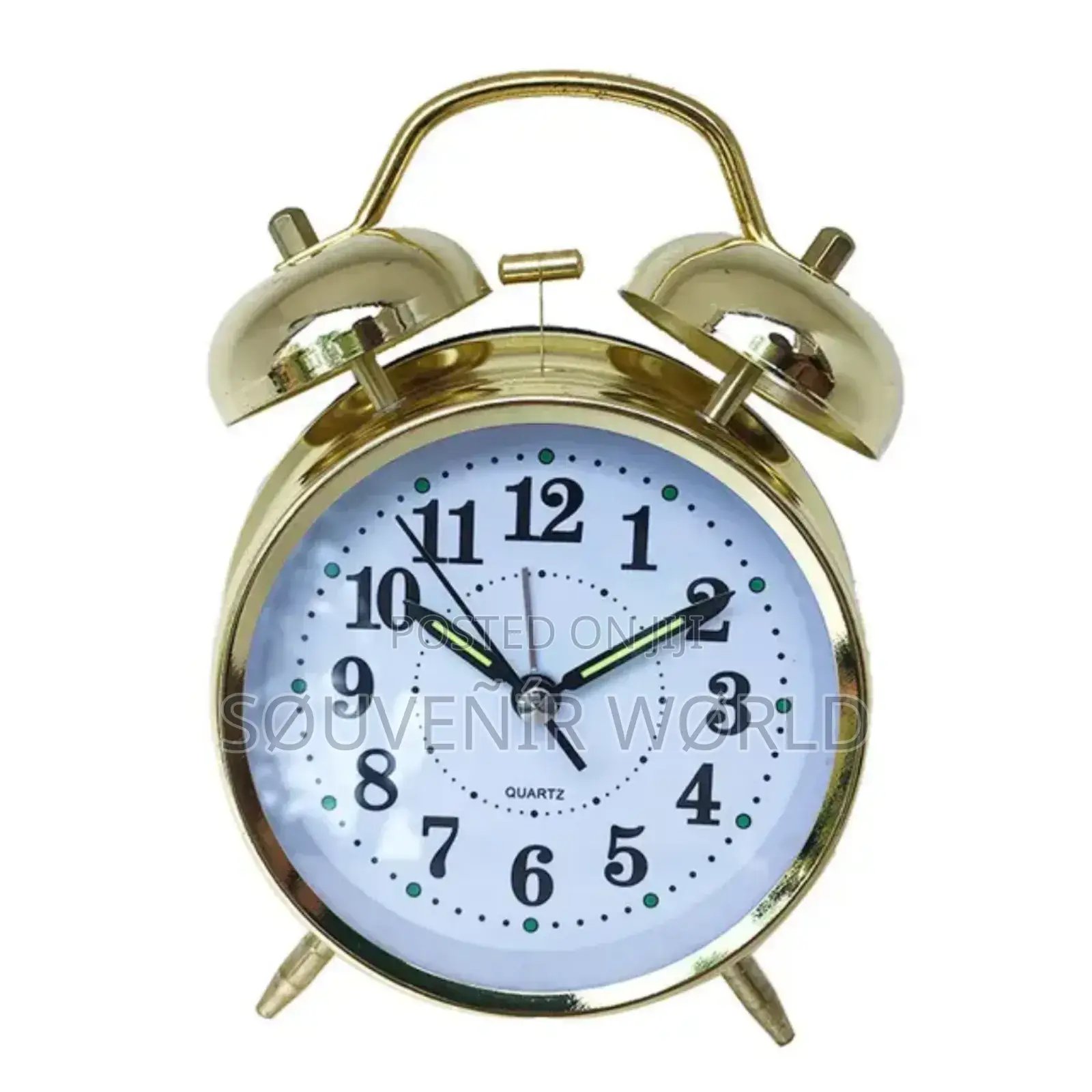 Alarm Clock With Night Led Display Colour: Gold