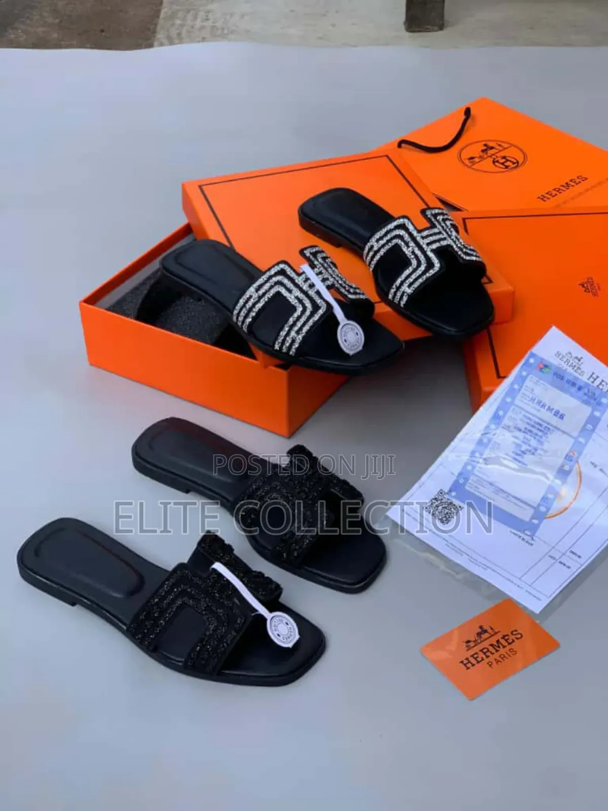 Hermes Luxe Glitters Slippers Colors: Multi Color (Sizes 37-42)