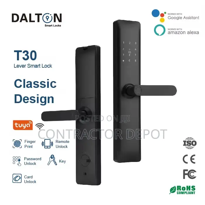 Luxury Handle Smart Door Lock Fingerprint Recognition