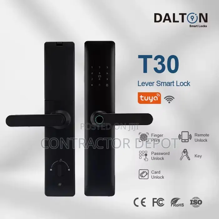 Luxury Handle Smart Door Lock Fingerprint Recognition
