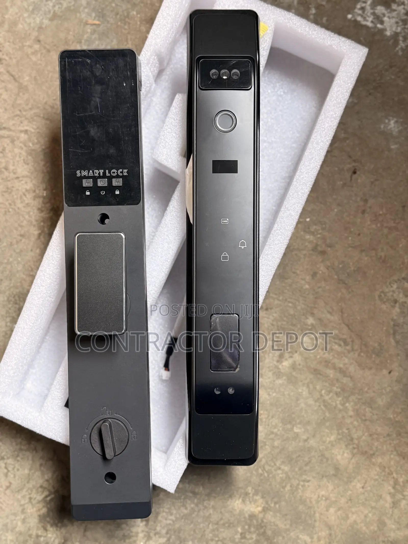 3d Face Unlock Fingerprint Security Luxury Smart Door Lock Key