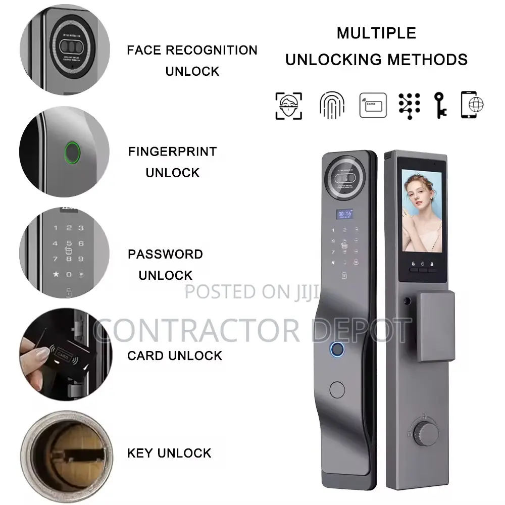 3d Face Recognition,Biometric Video Surveillance Smart Lock Door Key