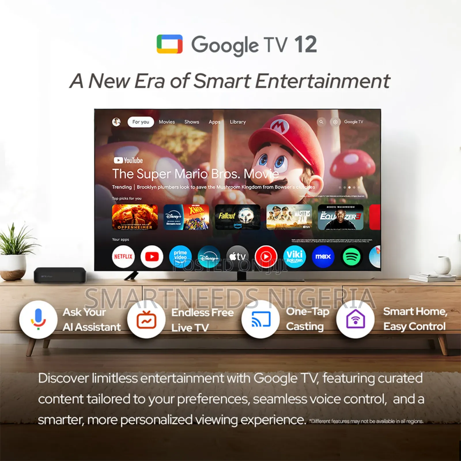Rocktek Gt1 - Google Netflix Certified Android Tv Box– 2gb/32gb