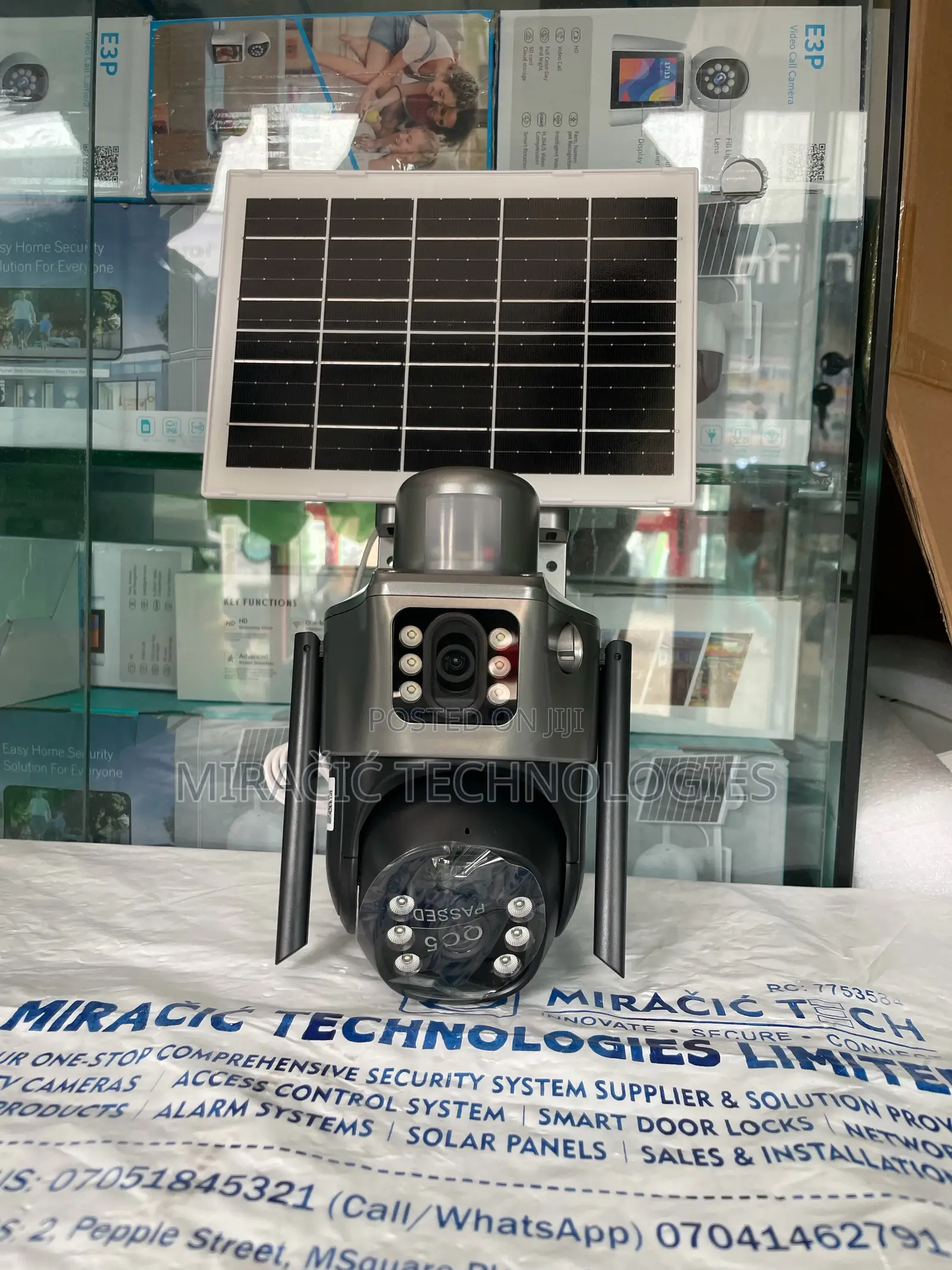 V380pro Dual Lens Solar Camera CCTV 6mp
