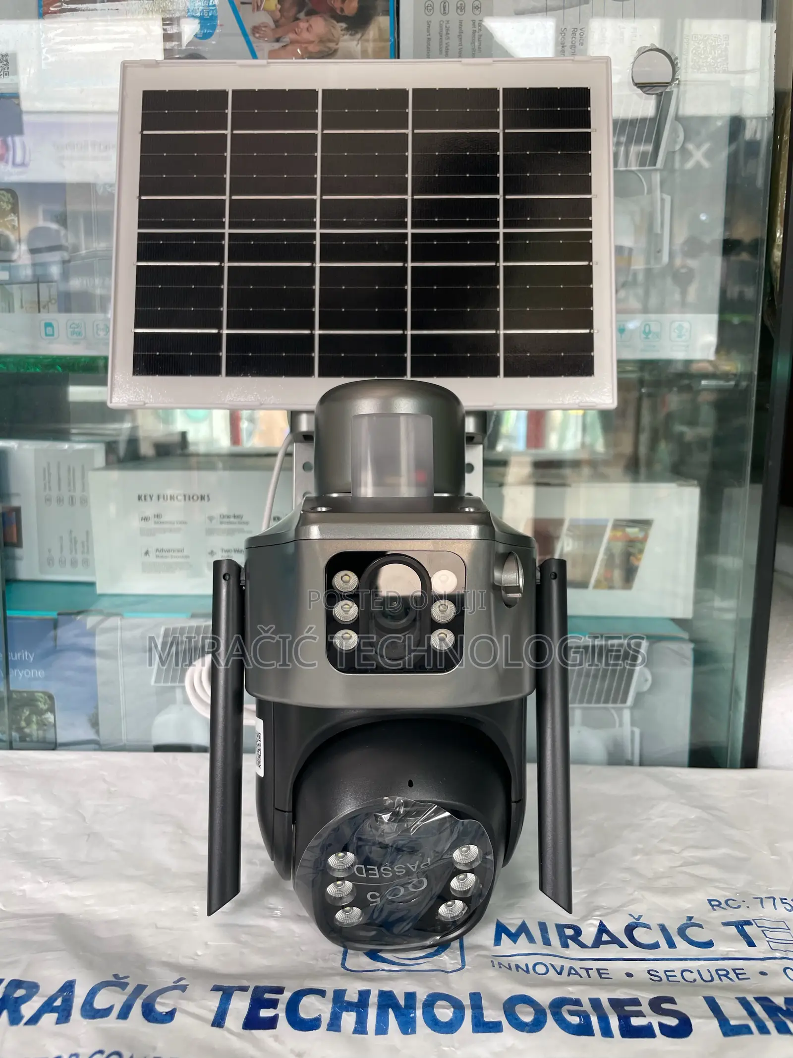V380pro Dual Lens Solar Camera CCTV 6mp