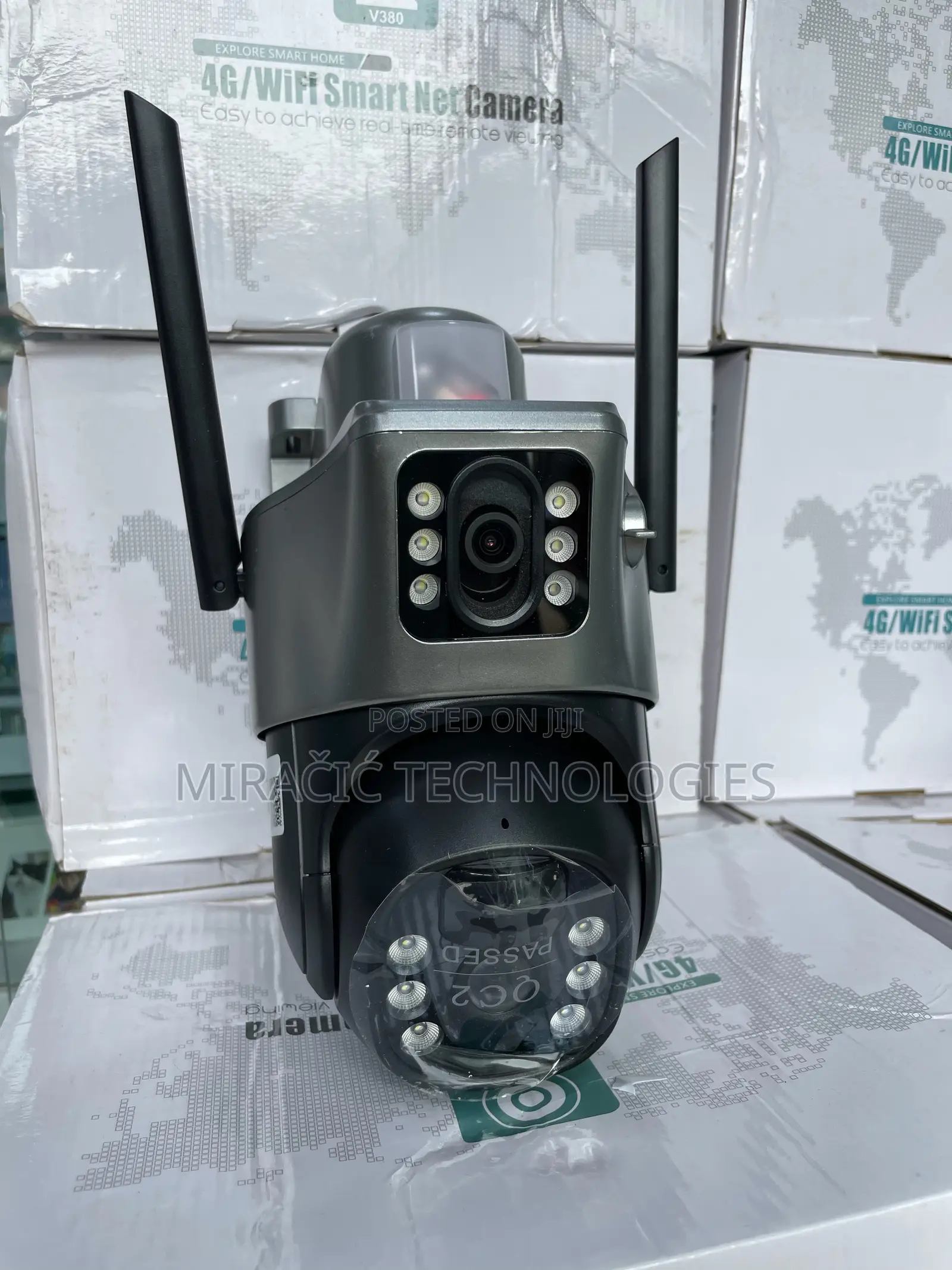 V380pro Dual Lens Solar Camera CCTV 6mp