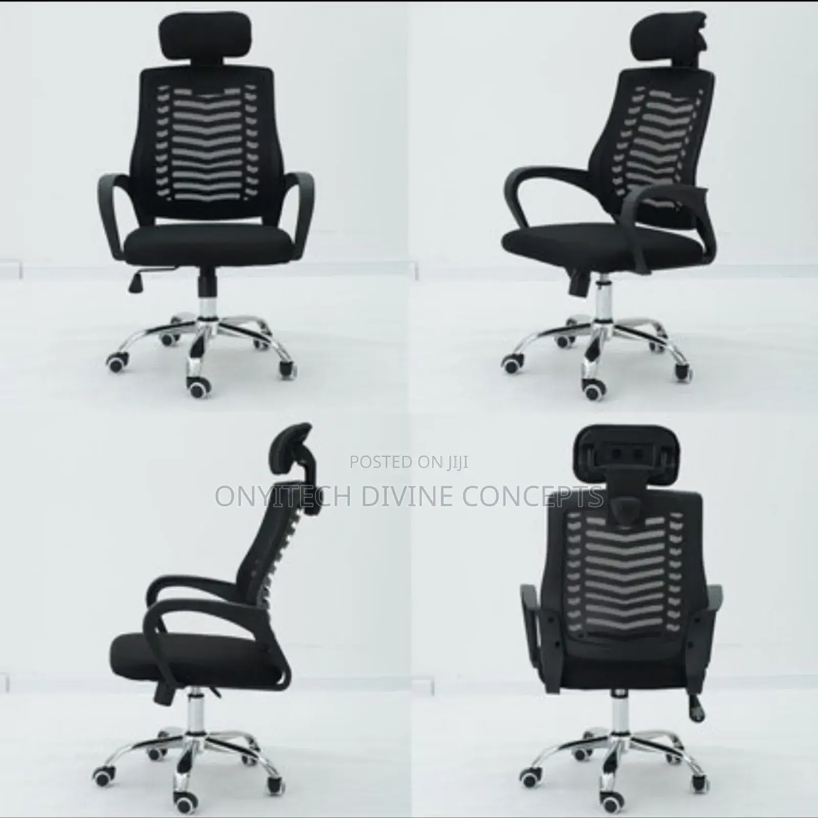 Office Net Chair With Headrest B05003