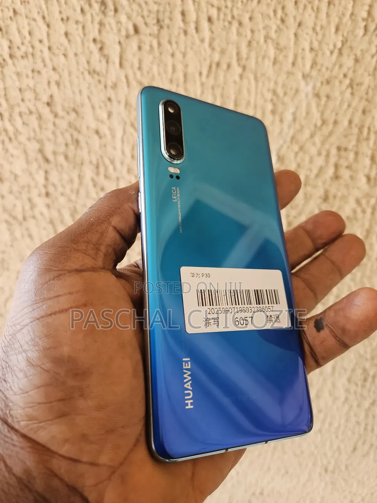 New Huawei P30 128 GB Blue