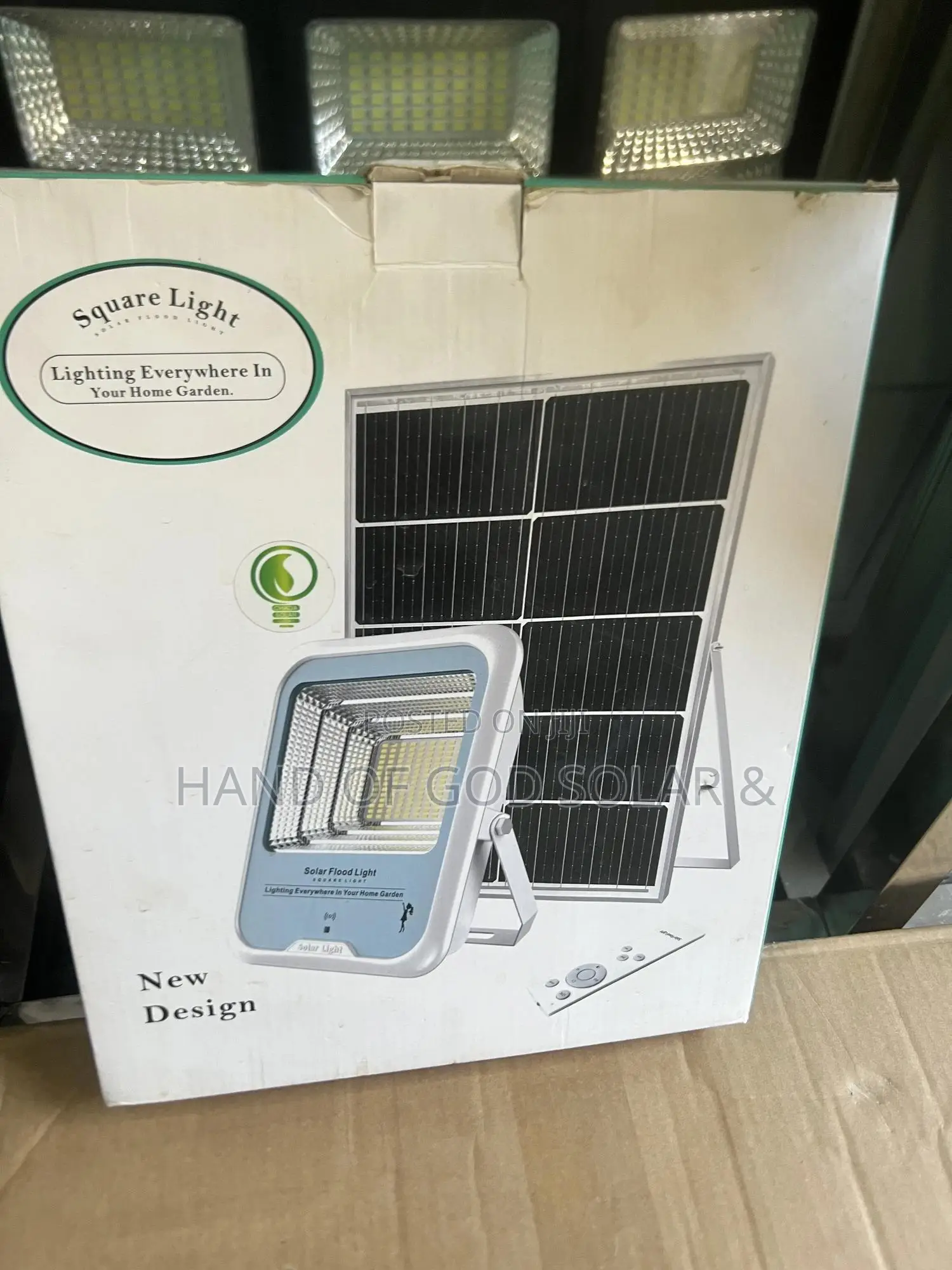 300w Solar Flood Light Comes With 2 Panels