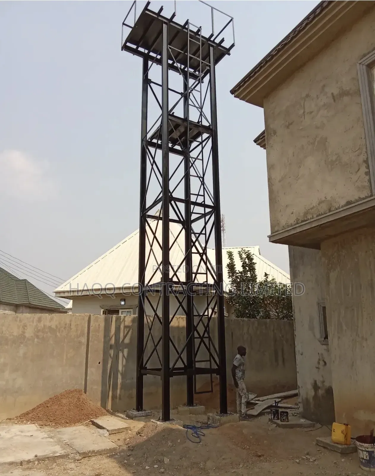 Water Tank Stanchion, Scaffold Expert