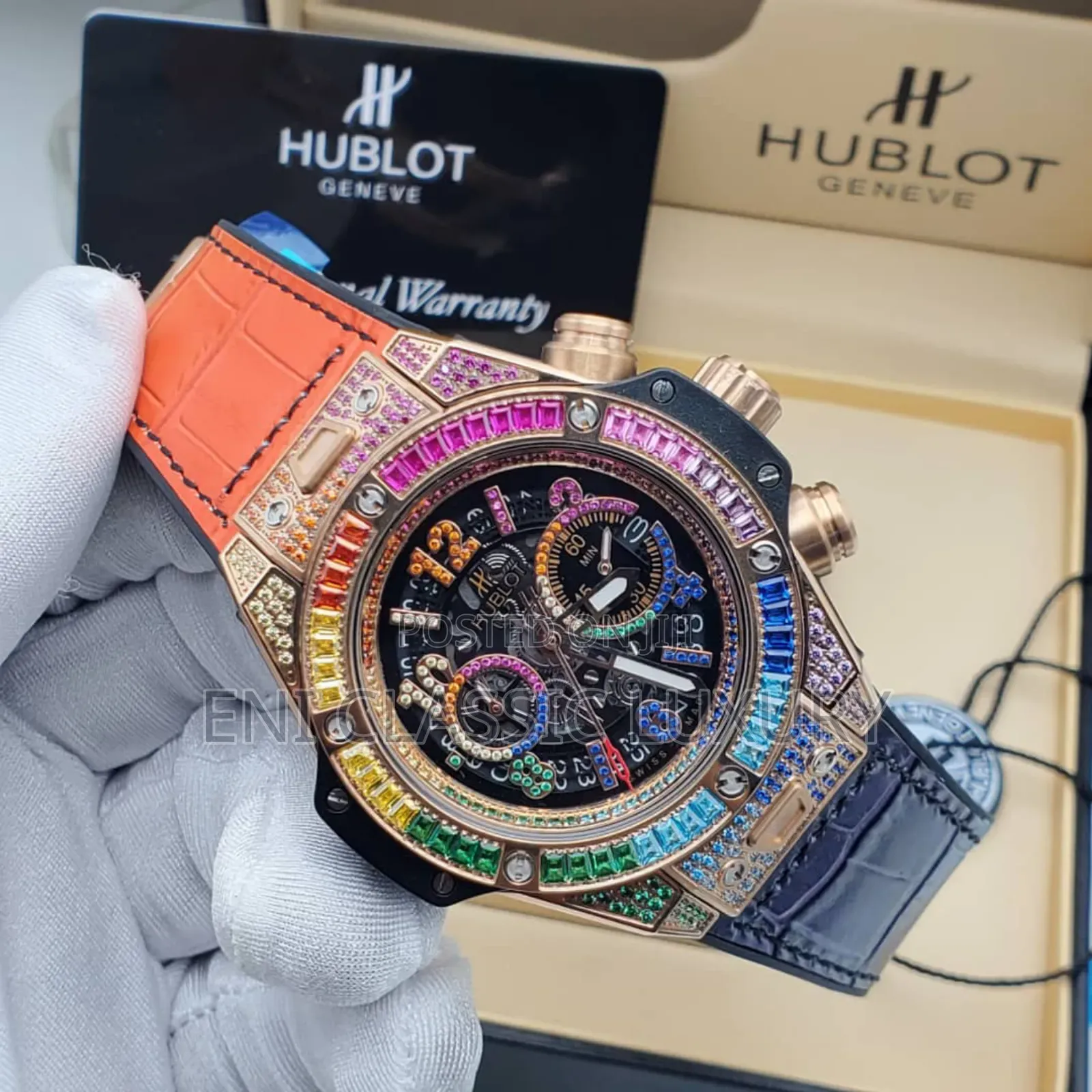 Pure Quality Luxury Men's Wristwatches Hublot Well Banded Package